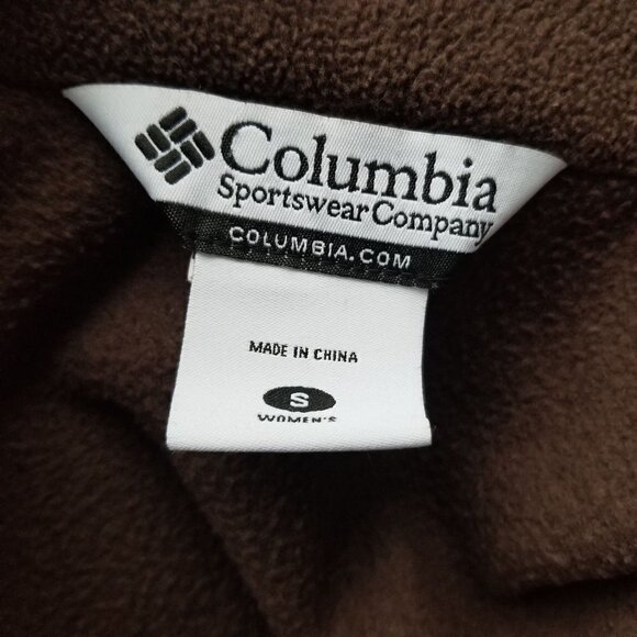 Columbia Brown Fleece Full Zip Jacket - Picture 9 of 11